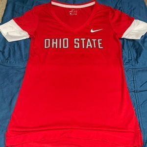Ohio State dri- fit v neck